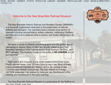 Tablet Screenshot of newbraunfelsrailroadmuseum.org